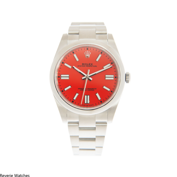 Rolex Oyster Perpetual Red Dial Replica - 10
