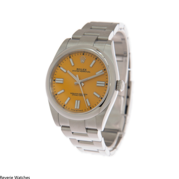 Rolex Oyster Perpetual Yellow Dial Replica - 11