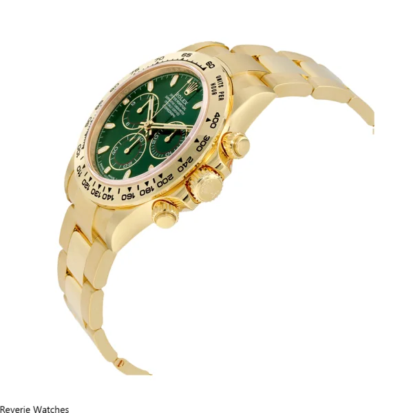 Rolex Daytona Cosmograph Gold Green Dial Replica - 25