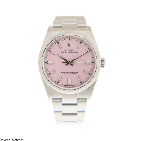 Rolex Oyster Perpetual Pink Dial Replica - 13