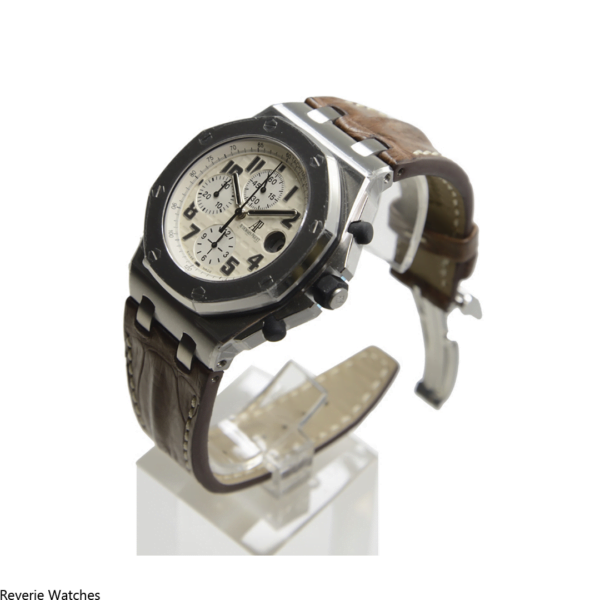 Audemars Piguet Offshore Chronograph White Dial Leather Replica - 11