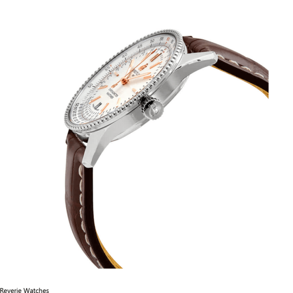 Breitling Navitimer White Dial Leather Replica - 14