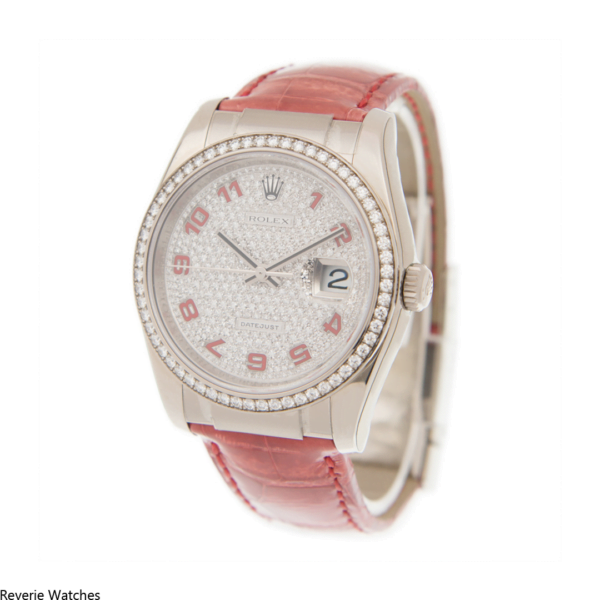 Rolex Datejust Lady Red Leather Replica - 18