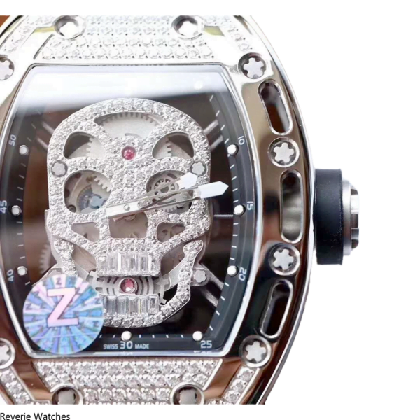 Richard Mille Rm052 Skull Iced-Out Replica - 18